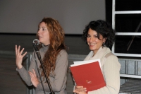 La produttrice Mariana Cecchini con Maria Eugenia Massa, dello staff del Festival
